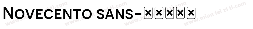 Novecento sans字体转换